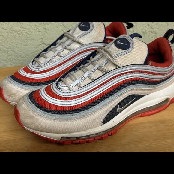 Size 9 - Nike Air‎ Max 97 Navy/Red/White USA America DJ5171-600 - Picture 7 of 12
